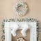 Glitzhome® 6ft. Pre-Lit Snow Flocked Christmas Garland, 2ct.